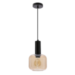 Candellux rippvalgusti Linox, must/merevaik