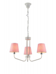 Candelluxi ripplamp York, valge/roosa