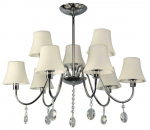 Candellux rippvalgusti Sorento, kroom/valge
