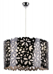 Candellux rippvalgusti Simona 33-87174, kroom/must