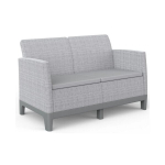 Kahekohaline aiasofa Keter Scandi Forma, 124,5&times;77,5&times;73 cm, hall