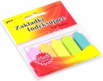 Indeksilehed 12x45mm 5x25tk paber - Penword