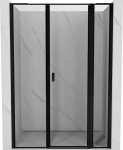 Mexen Mist L hinged du&scaron;iuuksed parem 135 cm, must raam, must - 8A4L-135-001-70-70-P, 135x200