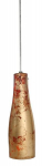 Ripplamp Candellux Bottle 31-85293 punane/kuldne klaasist vari E27 60W