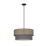Rippvalgusti Candellux Karrara must 1x60W E27 hallikasbeež vari