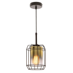 Rippvalgusti Candellux JONERA must-kuldne klaasist vari 1x40W E27