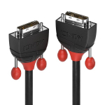 Lindy DVI kaabel 36256, 2 m, DVI-D, DVI-D, 28AWG, must, kuldkontaktid, 4.95 Gbit/s, 1900 x 1200, -25 - 85 &deg;C, -20 - 80 &deg;C