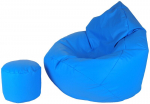 Tumba Mega Comfort XXL, sametist, sinine