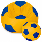 Kott-tool tumbaga Ball XXXL (80 cm), kollane/sinine