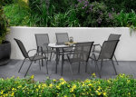 Aiam&ouml;&ouml;blikomplekt Bologna, 150 cm, 6+1, Mixed Grey