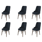6 tooli komplekt Pare, antratsiidi/pruuni v&auml;rvi