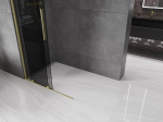 Mexen Velar libisev du&scaron;isein Walk-in 90 x 200 cm, grafiit 8 mm, kuldne harjatud - 871-090-000-43-55, 90 x 200 cm