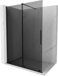 Mexen Velar libisev Walk-in du&scaron;isein 140 x 200 cm, grafiit 8 mm, must - 871-140-000-43-70, 140 x 200 cm