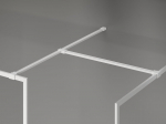 Mexen Kioto-F du&scaron;i seina Walk-in raamiga 95 x 90 cm, l&auml;bipaistev 8 mm, valge - 800-095-202-04-20-090