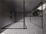 Mexen Kioto-F du&scaron;iseina Walk-in raamiga 110 x 90 cm, l&auml;bipaistev 8 mm, must - 800-110-202-04-70-090