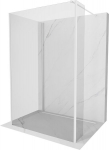 Mexen Kioto du&scaron;ipaneel Walk-in 140 x 115 x 40 cm, l&auml;bipaistev, valge - 800-140-115-221-20-00-040