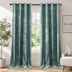 Termo-pimendavad aknakardinad, komplekt 2 tk, rohelised, 145x140 cm &mdash; sametkardinad, &ouml;&ouml;sidega kardinad, magamistoa kardinad, soojustuskardinad, elutoa kardinad, sametkardinad, aknatekstiilid