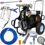 Rosfix Airless V&auml;rvipihusti Tornado Pro RTG6 UltraSpray &ndash; Bensiinimootor, Vooluhulk 7.3 L/min