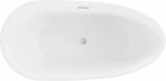 Mexen Eos eraldiseisev vann 170 x 75 cm, valge, &uuml;levool harjatud nikkel - 52471707500-97