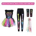 Kost&uuml;&uuml;m Skelett t&uuml;drukutele Halloween L 135-152 cm &mdash; t&uuml;drukute halloween kost&uuml;&uuml;m, peokost&uuml;&uuml;m, neoontuule kost&uuml;&uuml;m, 80ndate kost&uuml;&uuml;m, luukere kost&uuml;&uuml;m lastele, karnevalikost&uuml;&uuml;m, laste diskokost&uuml;&uuml;m