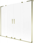 Mexen Velar L Duo vannisilma 2-ukseline l&uuml;kanduks 200 x 150 cm, matt, kuldne - 896-200-003-32-50