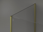 Mexen Kioto du&scaron;isein Walk-in 130 x 110 x 40 cm, l&auml;bipaistev, kuldne harjatud - 800-130-110-221-55-00-040