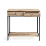 Konsollilaud, 30x100x80 cm, pruun-must, puit-teras