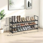 Kingariiul 30x116x55 cm must, metall