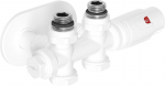 Mexen G00 termostaatiline komplekt nurga- v&otilde;i sirgep&otilde;lveliigendiga R, Duplex, DN50, valge - W908-900-905-20, DN50