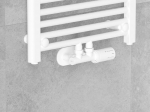 Mexen G05 termostaatiline komplekt nurgaga kate R, Duplex, DN50, valge - W907-958-905-20, DN50