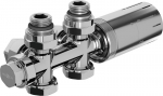 Mexen G05 termostaatiline komplekt nurk/v&otilde;rdne, Duplex, DN50, kroom - W908-958-01, DN50