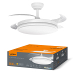 Videx h&auml;mardatav LED laelamp ventilaatori ja puldiga 60W