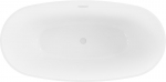 Mexen Eris vabaltseisev vann 155 x 80 cm, valge/must, valge &uuml;levool - 53441558075-20