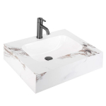 Seinale Kinnitatav Valamu Rea Aresa Cold Jade 60 Valge, 60X50X16Cm