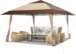 Patio Pop-Up Paviljon, 390x390 cm, Kohvi, pruun