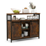 Buffee kapp, 100&times;33&times;80 cm, Rustikaalne Pruun