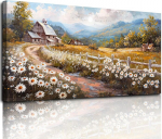 L&otilde;uendil maal Lilleline maastik Dekoratiivne Modernne 73x146 cm