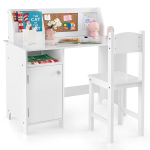 Laste laud tooliga, 90x45x85.5 cm, Valge