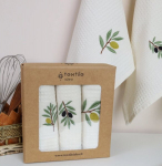 Textile Idea k&ouml;&ouml;gir&auml;tikute komplekt Waffle Oliivid