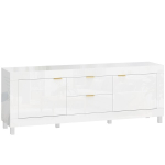 TV-alus sahtlitega, 180 cm, valge