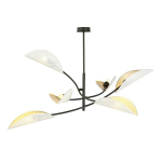 Emibig laelamp LOTUS 6 VALGE/KULDNE