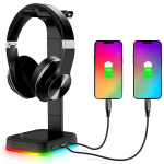 K&otilde;rvaklappide hoidik RGB-ga, must