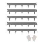 Plieninis vejos ir gėlynų bortelis 990 x 156 x 1,5 mm (5 vnt.)