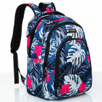 Ergonoomiline kooliseljakott Peterson, must / roosa, 25 l