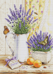 Ristpistekomplekt &bdquo;Lavendli l&otilde;hn&ldquo; 29 x 40 cm SB7063