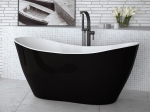 Vonia Besco Viya Black&White 160, su Klik-klak White valomu i&scaron; vir&scaron;aus