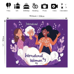 Naiste Ajaloo Kuu T&auml;histamise Plakat Pickify, 70.8inch*90.5inch/180cm*230cm