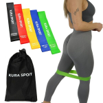 Hop-sport mini treeningkummide komplekt, 5 tk, takistusega, puusa, kotiga - Kura Sport