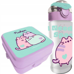 PUSHEEN komplekt &ndash; joogipudel 500 ml + l&otilde;unas&ouml;&ouml;gikarp