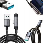 Usb-a kuni Usb-c 3a 90&deg; nurk kaabel, 1,2m, 480 Mbps